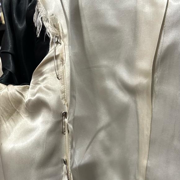 Kate Spade Trina Brown Faux Fur Black Bomber Jacket Gold Classic OldMoney - Picture 8 of 10